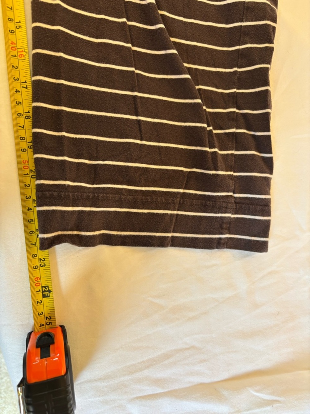 Pact Brown and Cream Striped organic cotton pajamas M - Picture 9 of 9